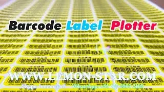 AK 720E cut plotter die cutting barcode label very accurate