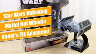 Hot Wheels Starships Select Darth Vader's TIE Advanced - Star Wars Unboxing