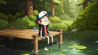 Dipper Pines Lakeside Dock 🏞️ Lofi Chill: Watery Zen [Calm, Serene]