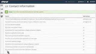 cPanel: How to Keep Your Contact Information up to Date
