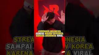 Indonesian streamer even appeared on Korean TV because his sound went viral #kpop #shorts