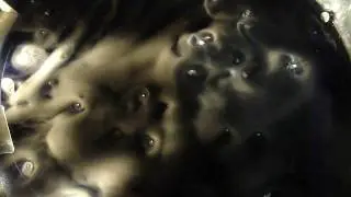 Droogijs op water - Dry ice on water