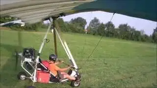 Deltaplano motore decollo e atterraggio
