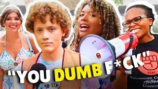 MAGA Influencers Infiltrate Anti-Turning Point Protest!