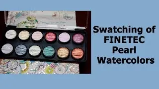 Swatching and review of Coliro Finetec Pearl watercolors / Coloring with Alena