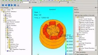 Motor Magnetic Field Thermal One-way Coupled Analysis