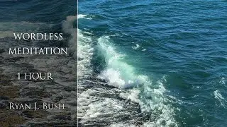 1 Hour Meditation with crashing ocean waves and seagulls, from Santa Cruz California, 4k video