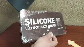 Black Silicone License Plate Frames