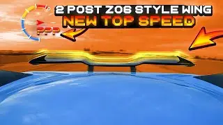 Testing our Corvette C8 Z06 style 2 post Wing going over 1** mph!