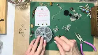 Украшение бирок с помощью переработанных ювелирных украшений #useitdontstoreit #jewelry #tags