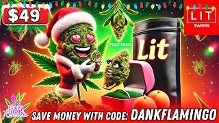 Getting Peachy with Peach Rings from LIT Farms! Dankin with the Flamingos Review!!