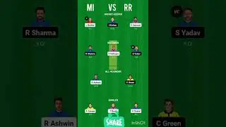 mi vs rr match ki dream 11 team kaya banaya #ipl2023 #cricket  #shorts 🏏🏏