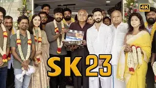 #sk23 Pooja Ceremony Video - Sivakarthikeyan | AR Murugadoss | Anirudh | Rukmini #SK23 Update