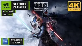 Star Wars Jedi: Fallen Order | RTX 4080 | Intel Core i7-13700K | 4K | TEST GPU