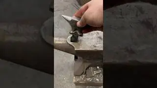 I forged a mini anvil for my anvil #blacksmith #tools #miniature