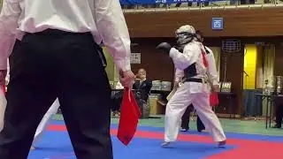 2025_日本拳法ｼﾞｬﾊﾟﾝｵｰﾌﾟﾝ決勝 宮澤侑里vs津田涼翔 2/5:次鋒 ※三密会vs第32普通科連隊