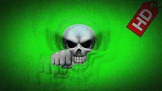 Green screen skull face new | Skull face punch green screen 