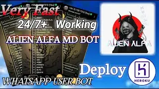 How To Make  Alien Alfa-MD WhatsApp Bot 2023 | Alien Alfa BOT | Alien Alfa Bot Deploy To Heroku✓