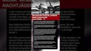 DER TANZ DES TOTES: DIE &bdquo;SCHR&Auml;GE MUSIK&ldquo; IM BAUCH DER NACHTJ&Auml;GER.&nbsp;🎶☠️ #history #ww2 #ww2history #news