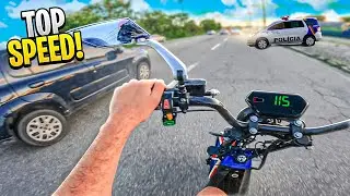 MOTOVLOG RAIZ COM A MOTO ELÉTRICA ! (Deu Polícia 😭)