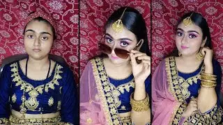 ||FULL FACE MAKEUP BY PROFESSIONAL MAKEUP ARTIST||❤️STYLE WITH SANCHARI❤️||