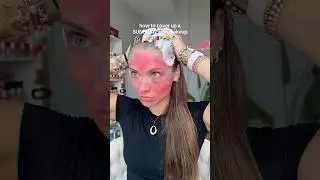 idk why I thought my foundation & the pink wouldn&rsquo;t mix 😂😭 whateverrrrr  #summermakeup #trending