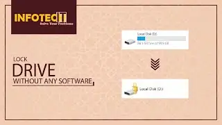 How to lock drive? |drive per password kaise lagaye? |drive lock |usb lock| INFOTECH - اردو / हिंदी`