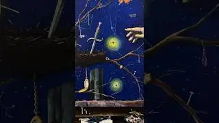Creepy painting?! #painting #art #diy #artandcraft #diyart #creepy #scary
