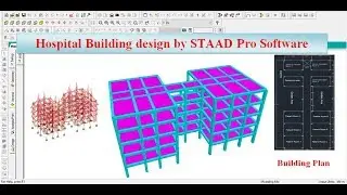 Hospital building design by STAAD Pro Software