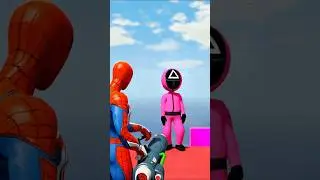 GTA 5 Spider-Man Amazing Stunts and Ragdolls (Euphoria Physics) #shorts
