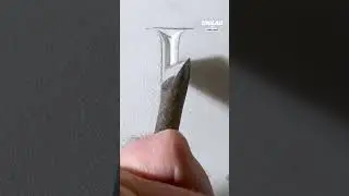 😱 Carving a letter into stone #shorts