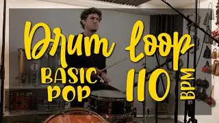 DRUM LOOP - BASIC POP - 110bpm [FAT SNARE]
