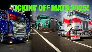 Kicking Off MATS 2025! Hotel Checkout, Breakfast, Epic Trucks & Meeting Bruce Wilson with His Scania