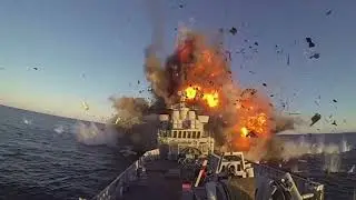 Naval Strike Missile destroys HNoMS Trondheim
