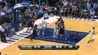 Tyler MISSES the Putback Attempt | Portland Trail Blazers Vs Indiana Pacers | 12/05/2012 | NBA