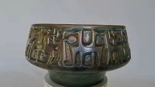 Zsolnay 1970 &eacute;vek Art-Deco mint&aacute;s kasp&oacute;. Ritka! | Gal&eacute;ria Savaria
