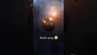 Asteroid hitting earth in 2029 😥 #earth #asteroid #hitting #2029