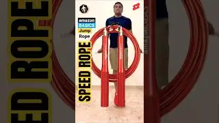 Amazon Basics Skipping Rope - Speed Rope- 1 of the cheap and best Jump Rope - Double Under Jump Rope