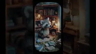 Fluffy Raccoon Basement Explorer 🦝🔦🍪 #fluffy #cute
