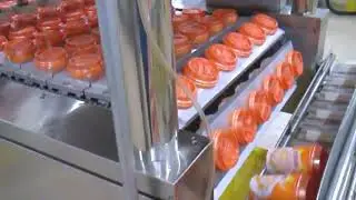 Cups filling sealing flow wrap packing and pastuerization cooling drying line