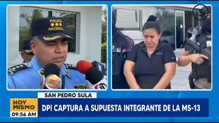 DPI captura a una mujer, supuesta integrante de la MS-13 en Cortés