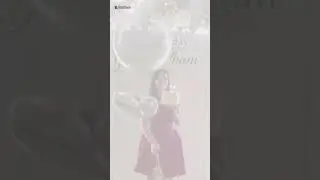 Birthday balloon floats over candles and explodes