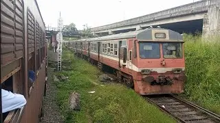 Class S8 oldjapan train and S11 train travel railway Sri Lanka Colombo Morning Train travel 