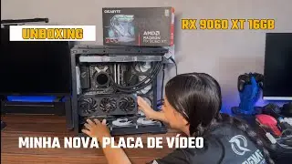 Olha o Monstro que Chegou! RX 9060 XT 16GB Gigabyte @AORUS Brasil  😱
