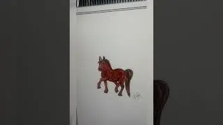 cute horse drawing 🐎//easy drawing #easydrawing #cutedrawing #ytshort