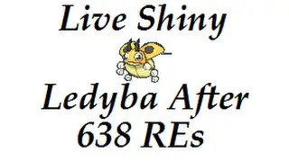 Road to 100 shinies on X/AS #3 LIVE SHINY LEDYBA AFTER 638 REs!!!
