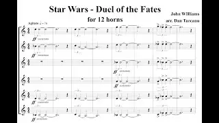 Star Wars  -  Duel of The Fates -  for 12 horns @Surhorn