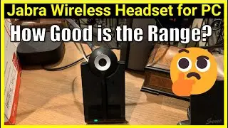THE BEST RANGE - Jabra Pro 930 Wireless Headset - for Zoom, MS Teams, WebEx, More!