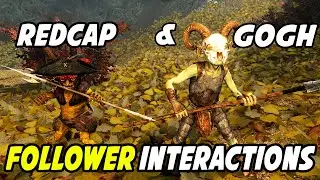 Skyrim: Redcap Meets Gogh the Goblin & Tries to Take His Spear (New Follower Interactions!)