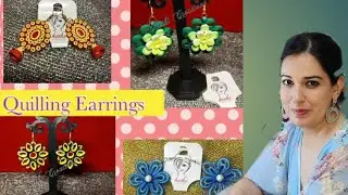 Quilling Earrings #handmade #quilled #handcrafted #new #earrings #diy #quillingtutorial